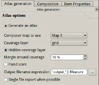 Atlas settings