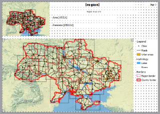 Print layout used for atlas