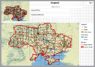 Print layout used for atlas