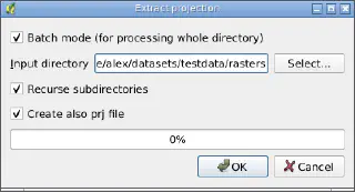 Extract Projection tool for GdalTools plugin