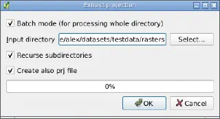Extract Projection tool for GdalTools plugin