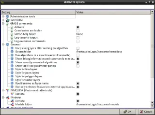 SEXTANTE options