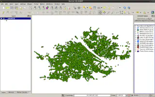 Viena tree cadastre data in QGIS