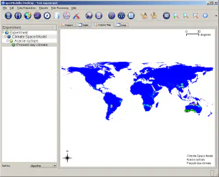 Experiment results on a map