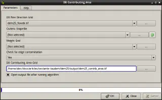 D8 Contributing Area algorithm