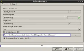 D8 Contributing Area algorithm