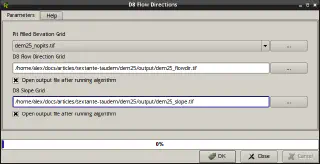 D8 Flow Directions algorithm