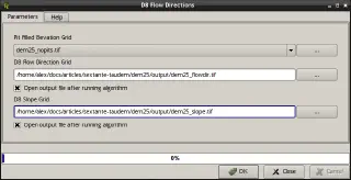 D8 Flow Directions algorithm