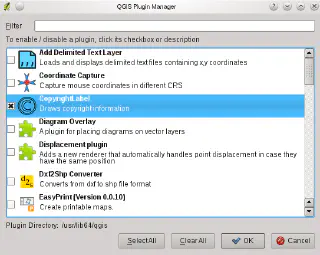 QGIS Plugin Manager with icons