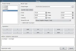 QGIS Raster Calculator