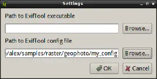 Geotag and Import Photos settings