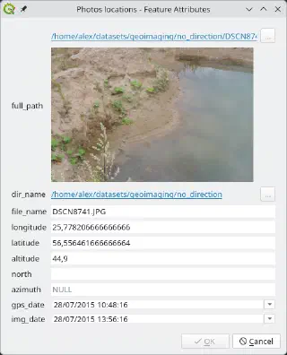 Attribute form with editing widget