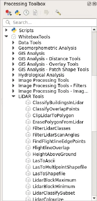 WhiteboxTools algorithms in the Processing toolbox